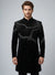 Luxury Black Velvet Indo-Western for Groom Reception in London | BharatPlaza SIJ7951