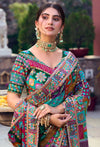 Vibrant Multicolor Premium HO Designer Saree featuring heavy handwork readymade blouse for wedding wear | BharatPlaza