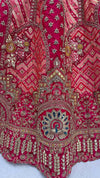 Rani Pink Gadhwal Silk Bridal Lehenga showing exquisite traditional bridal aesthetics for luxury weddings | BharatPlaza