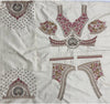 Ivory Red Gadhwal Silk Bridal Lehenga showing exquisite traditional bridal aesthetics for luxury weddings | BharatPlaza