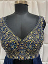 Luxury Midnight Blue Party Wear Palazzo Set With Sequin Work In New Jersey USA