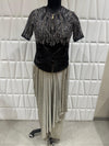 Designer Sequin Top with Dhoti Pants for London UK Fashion Event