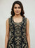 Black Embroidered Long Choli Palazzo Set for Luxury Sangeet Celebration in Mumbai