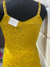 Original Back View of Designer Ethnic Fusion Attire in Mustard Yellow in Toronto Canada