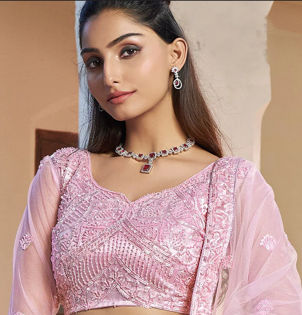 Sequins bridesmaid lehenga for London Indian weddings