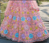Luxury floral peach lehenga for wedding friend squads