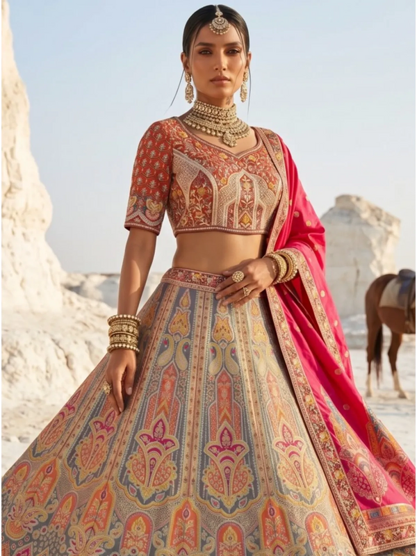 Elegant bridal lehengas for royal weddings in Dubai