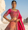 Bangalore City Wedding Style: Traditional Jacquard Silk Bridal Lehenga