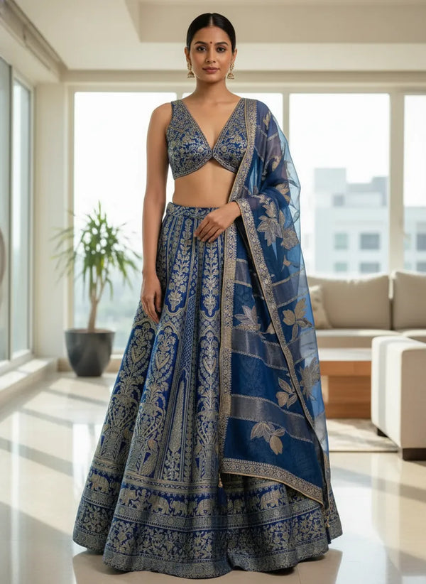 Celebrity-Inspired Banarasi Ghagra Choli in Melbourne, Australia