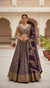 Wedding Royal Purple Banarasi Ghagra Choli Mumbai India