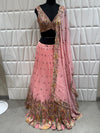 Designer Silk Choli With Floral Embroidery And Mirror Work In Melbourne Australia | Live Original Product Image
