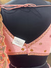 Back Design Of Pink Embroidered Ghagra Choli For Reception Wear In Toronto Canada | Live Original Product Image