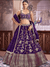 Customized Purple Banarasi silk bridesmaid lehenga for sangeet night