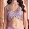 Buy Lilac Purple Crepe Silk Lehenga – Designer Bridesmaid & Party Wear