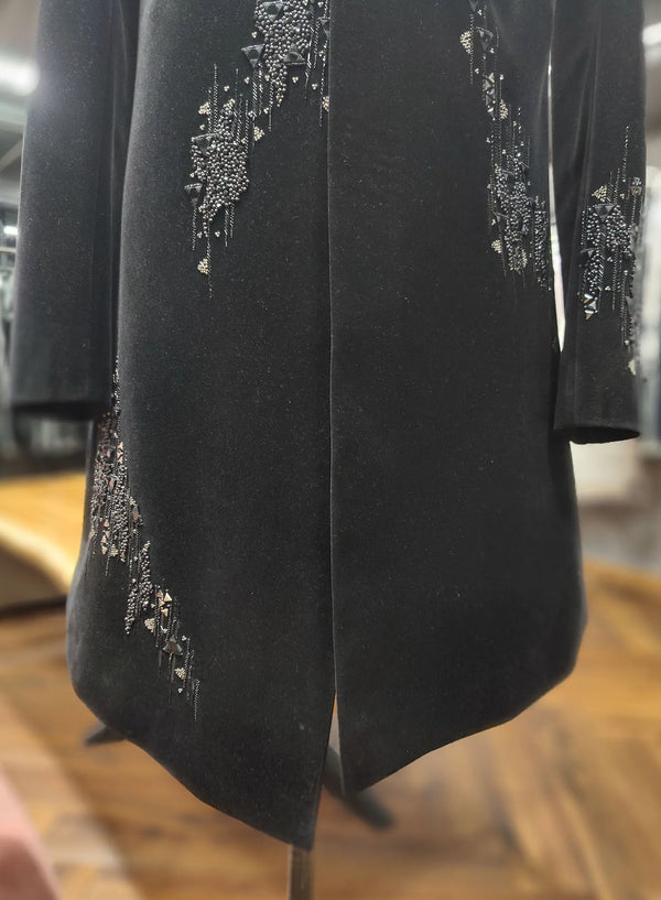 Luxury Black Wedding Edit Indo Western for Father & Brother in Vienna | BharatPlaza SIJ7951