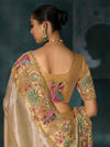 Luxury Cream Silk Saree with Heritage Motifs Signature Couture Frankfurt