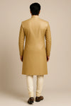 Royal Beige Terry Rayon Sherwani – Regal Wedding Wear - Bharat Plaza