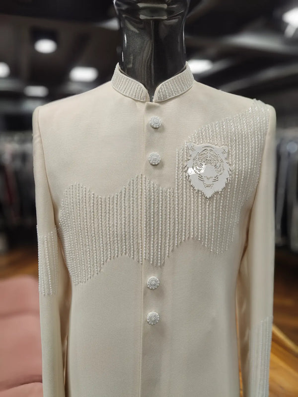 Imported Twill Wedding Indo Western Original Live Image Bangalore