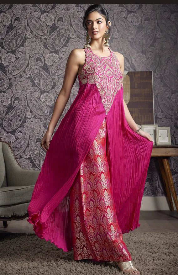 designer bollywood style palazzo outfit for party
