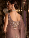 Low round back neckline and embroidery on the Cafe Rose kurta