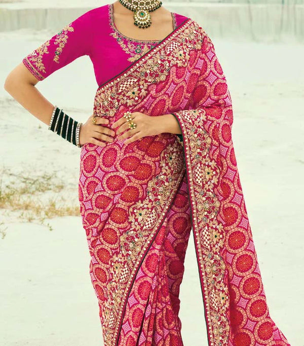 Jamnagar Fashion's Traditional Bandhej Saree Online Shop