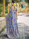 Royal HNI Multicolor Printed Viscose Saree – Festive Designer Wear