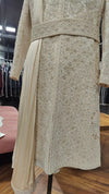 beige silk sherwani for indian groom in London, UK, luxury wedding wear, BharatPlaza