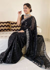 Sequins Saree for Party & Reception | Designer Faux Georgette Saree