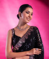 Sequins Saree for Party & Reception | Designer Faux Georgette Saree