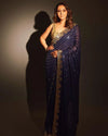 Sequins Saree for Party & Reception | Designer Faux Georgette Saree