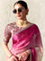 Elegant Pink Tissue Organza Festive Saree With Printed Blouse in Dubai