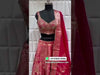 Rani Pink Banarasi Ghagra Choli With Designer Silk Blouse & Banarasi Dupatta
