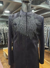 Premium Black Groom Indo Western with Lion Embroidery in Melbourne, Australia | BharatPlaza