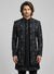 Black silk embroidered Jacket Jodhpuri for groom and fathers at luxury London Indian weddings