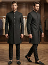 Premium Black Wedding Indo Western Suit for Brothers in California, USA | BharatPlaza