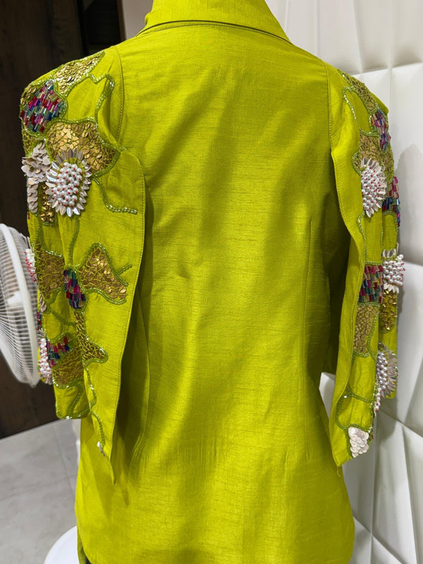 Designer Nokia Silk Co Ord Set for New York USA NRI Celebrations