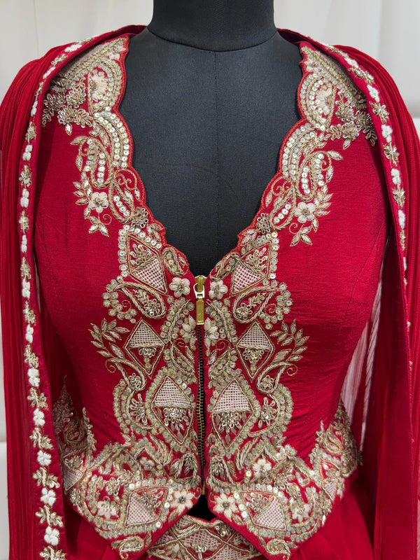 Luxury Reception Wear Indo Western Set for Melbourne Australia Celebration
