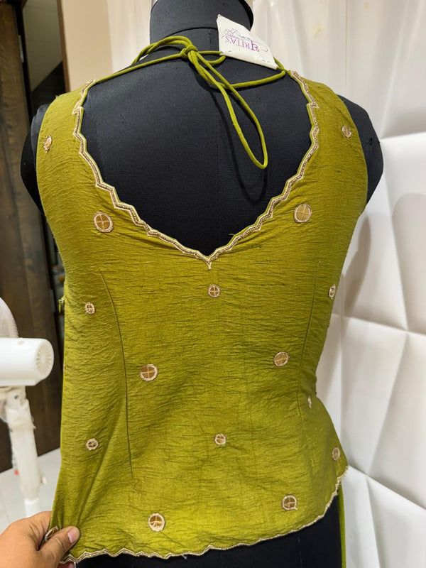 Designer Dhoti Set Live Product Back Image for Mehendi in Jaipur