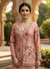 Blush Pink Embroidered Silk Long Choli Palazzo Set for Women | Indo Western