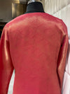 Peach Rose Tissue Salwar Suit Back Pose With Booti Dupatta For Wedding Guests In Toronto Canada