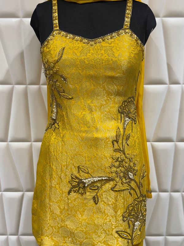 Premium Banarasi Jacquard Indo Western Suit For Melbourne Australia Celebrations