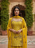 Mustard Yellow Banarasi Jacquard Indo Western Suit With Farsi Salwar, Mumbai, India