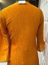 Back Pose of Trendy Indo-Western Farsi Salwar Suit For London Punjabi Family Function