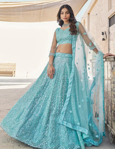Trendy girlish sequins lehenga in Texas fashion