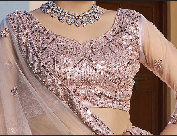 Premium reception lehenga for Paris celebrations
