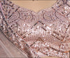 Peach pink sangeet heavy lehenga choli for New Jersey NRI weddings