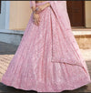 Designer pink lehenga for bridesmaids in at Udaipur destination weddings