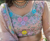 Luxury pastel lehenga for a bride's friend at Dehradun destination weddings