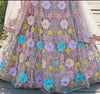 Floral sequins lehenga for Houston Indian celebrations