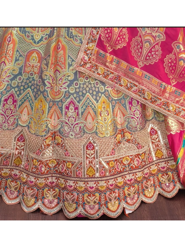 Jaipur palace weddings with traditional jacquard couture lehengas
